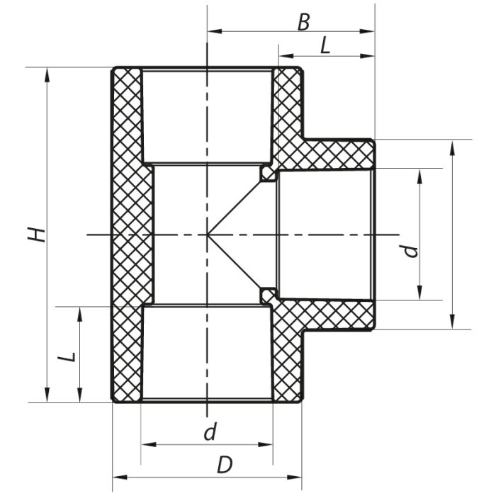 Трійник Koer K0009.PRO - 32 PPR (KP3392)