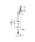 Душовий набір з тримачем, 3 режими струменя Grohe Rainshower SmartActive (26589000)