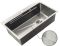 Мийка Zerix ZH7545-SET-05 DECOR NANO-SILVER (3.0/0.8) з нерж. сталі, комплект (нержавійка) (ZM5584)