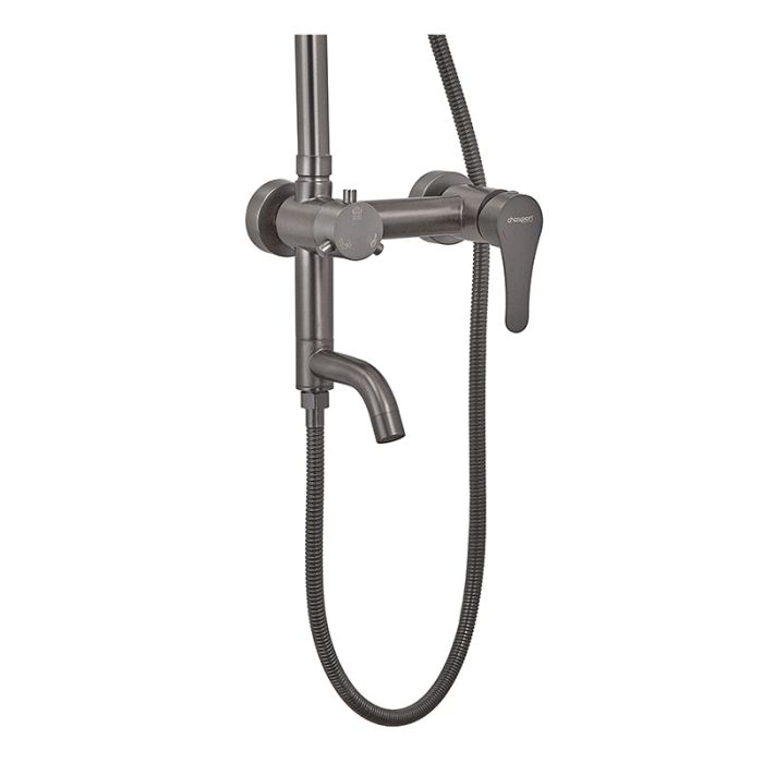 Душова колона із змішувачем Champion SAP-009-J Graphite (нерж. сталь) (CH6165)