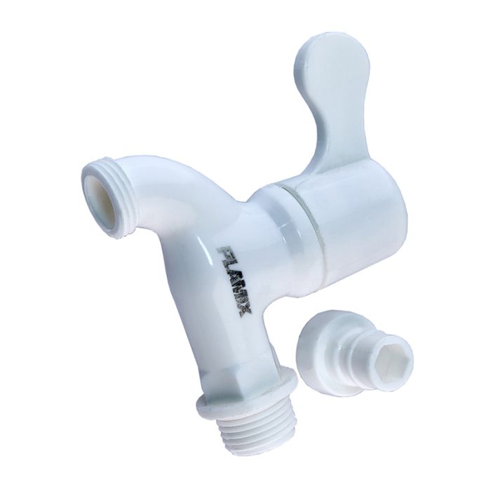 Кран для холодної води PVC (White) Plamix PVS-1/2" (PM0632)