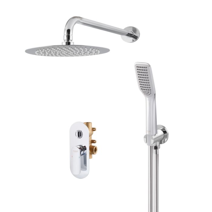Вбудована душова система Koer KB-62028-01 2 функції (Колір хром) (KR6008)
