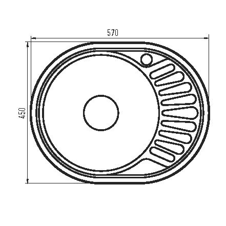 Мийка кухонна Zerix Z5745-06-160MD (micro decor) (ZS0562)