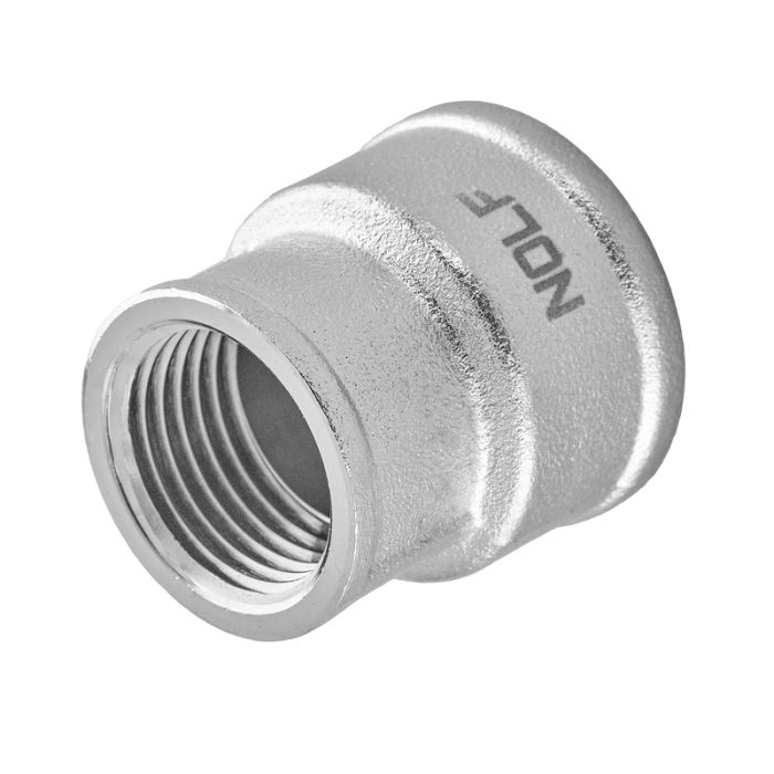 Муфта редукційна Nolf NFC.C0608-N-3/4"x1/2" нікельована (NF3075)