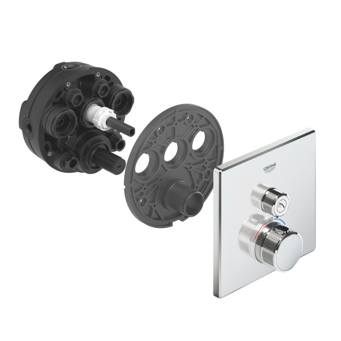 Термостат прихованого монтажу з однією кнопкою управління Grohe Grohtherm SmartControl (29123000)