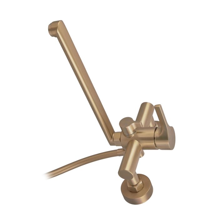 Змішувач для ванни Zerix Rex-006 (Euro) Brushed Gold з нерж. сталі (Колір матове золото) (ZX6119)
