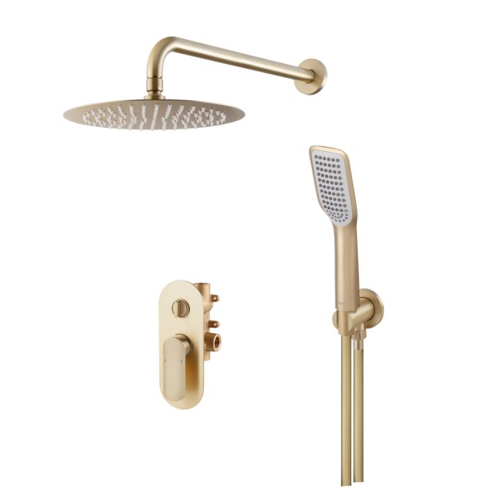 Вбудована душова система Koer KB-62028-12 2 функції (Колір матове золото) (KR6010)