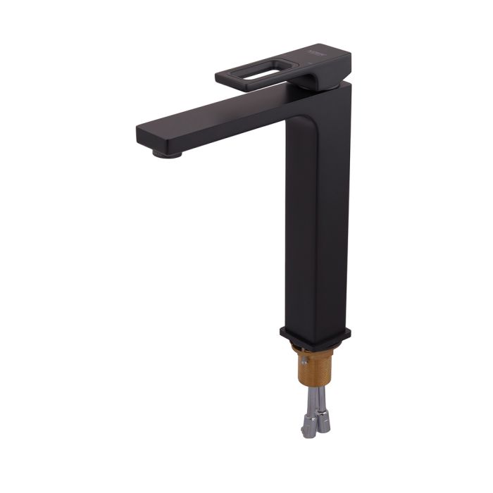 Змішувач для умивальника Koer KB-11009-05 високий (Колір чорний) (KR3501)