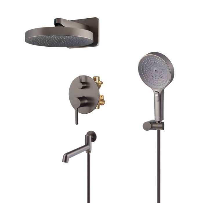 Вбудована душова система Koer KB-66029-07 3 функції (Колір графіт) (KR5954)
