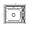 Мийка кухонна Zerix Z6060L-06-160MD (micro decor) (ZS0585)
