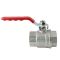 Кран кульовий ГГВ Koer Extreme KE.214-32 - 1 1/4" FF ручка "важіль" червона (KR5747)