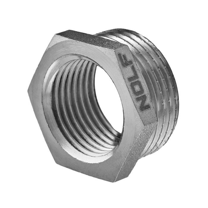 Футорка Nolf NFC.F0206-N-1/2"Mx1/4"F нікельована (NF3121)