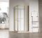 Душова кабіна без піддону Koer SR SC09-90x90x200-L-TR-12 прозоре скло Easy Clean 6мм Матове золото (KR5684)