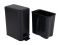 Відро для сміття з плавним закриттям прямокутне Zerix Sansa-TC0105 Black 5 л колір чорний (ZX5894)