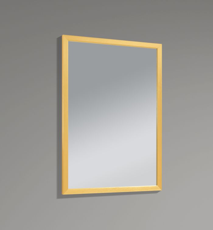 Дзеркало настінне Zerix FONTE MRZ09-60x85-Reverse GOLD прямокутне в золотій рамі (ZX6211)