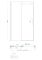 Двері в нішу Koer SR SD01-140x200-TR-01 прозоре скло Easy Clean 8мм, хром (KR5380)