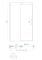 Двері в нішу Koer SR SD01-120x200-TR-01 прозоре скло Easy Clean 8мм, хром (KR5376)
