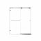 Двері в нішу Koer SR SD06-140x220-TR-01 прозоре скло Easy Clean 8мм, хром (KR5368)