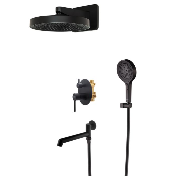Вбудована душова система Koer KB-66029-05 3 функції Колір чорний (KR5492)