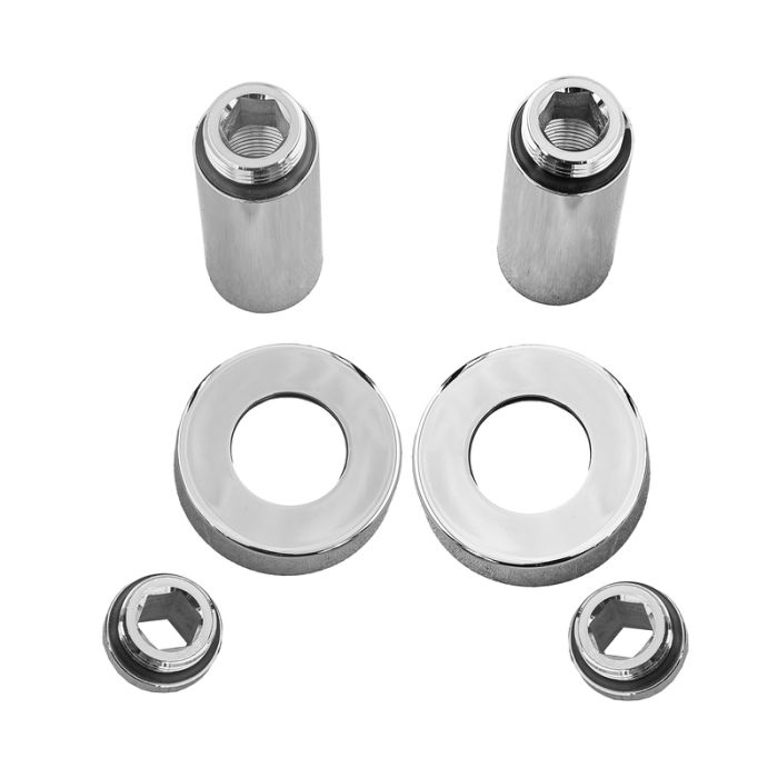 Комплект подовжувачів Koer KF.SET.06MF 1/2Fx1/2M хромований (KR5849)