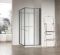 Душова кабіна без піддону Koer SR SC09-90x90x200-R-TR-07 прозоре скло Easy Clean 6мм Графіт (KR5772)