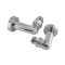 Комплект кранів для рушникосушки кутовий Koer KR.SET.550 - M1/2''xM1/2'' запірний, хромований (KR5840)