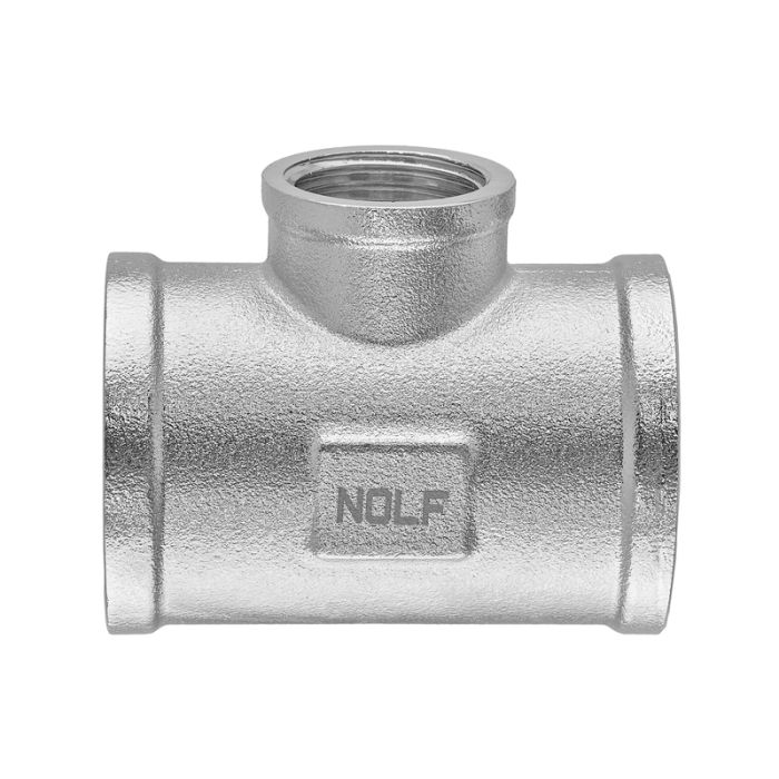 Трійник редукційний Nolf NFC.T100610F-N-1"Fх1/2"Fх1"F нікельований (NF3095)