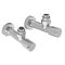 Комплект кранів для рушникосушки кутовий Koer KR.SET.533 - M1/2''xM1/2'' подовжений, хромований (KR5842)