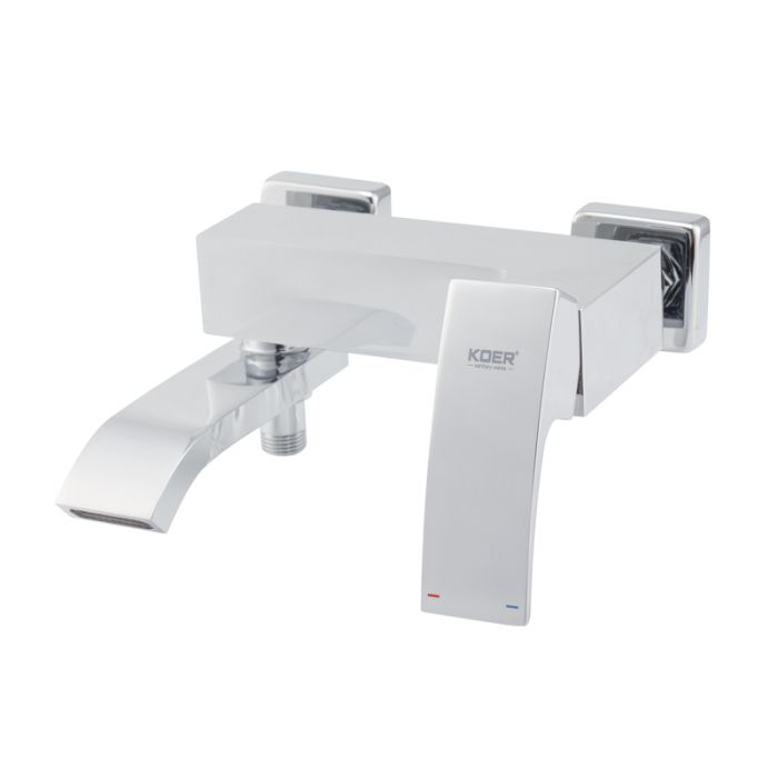 Змішувач для ванни з коротким зливом Koer KB-41007-01 (Колір хром) (KR3454)