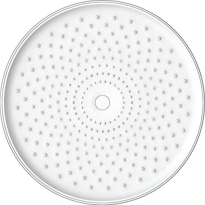 Лійка для душу стельова Koer KP-0413-01-OH 250мм (Колір хром) (KR5417)