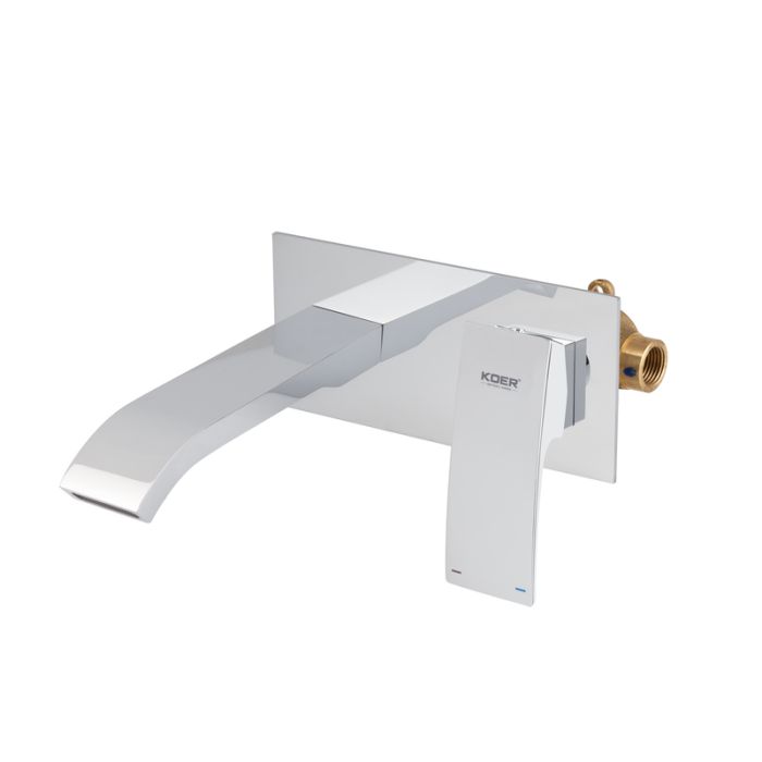 Змішувач для умивальника Koer KB-16007-01 вбудований (Колір хром) (KR3450)