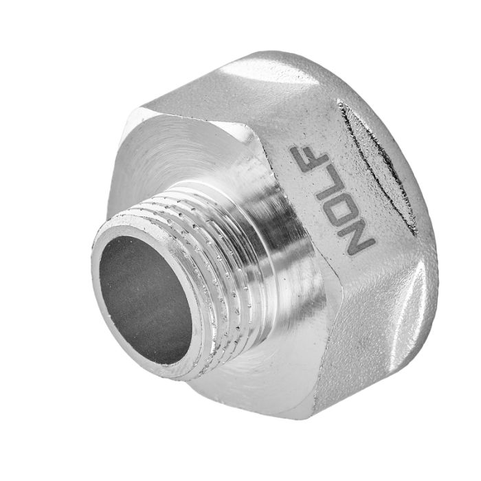 Перехідник Nolf NFC.A0810-N-1"Fx3/4"M нікельований (NF3090)