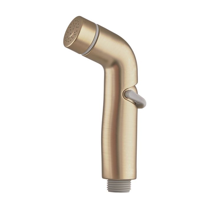 Змішувач настінний з гігієнічним душем Zerix Rex-222 Brushed Gold з нерж.сталі (Колір мат.золото) (ZX6122)