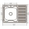 Кухонна мийка накладна ZerixZ8060L-06-160E (Satin) (ZX1616)