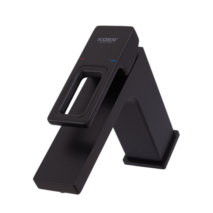 Змішувач для умивальника Koer KB-10009-05 (Колір чорний) (KR3499)