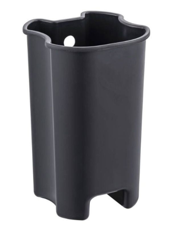Відро для сміття з плавним закриттям овальне Zerix Prime-TC0105 Black 5л колір чорний (ZX5902)