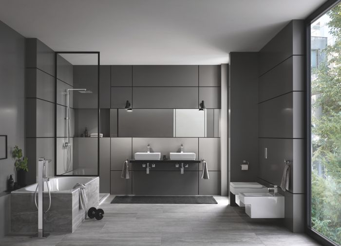 Підлоговий змішувач для ванни Grohe Eurocube (23672001)