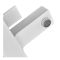 Змішувач для ванни Plamix Kubus-009 Euro Set White (з шлангом, лійкою та кронштейном) (PM0752)
