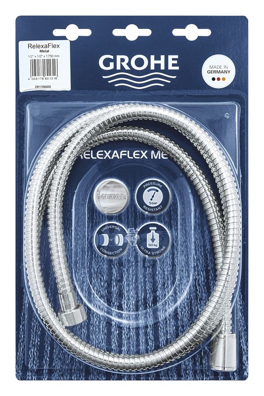 Душовий шланг 1750 Grohe Relexaflex Metal (28139000)