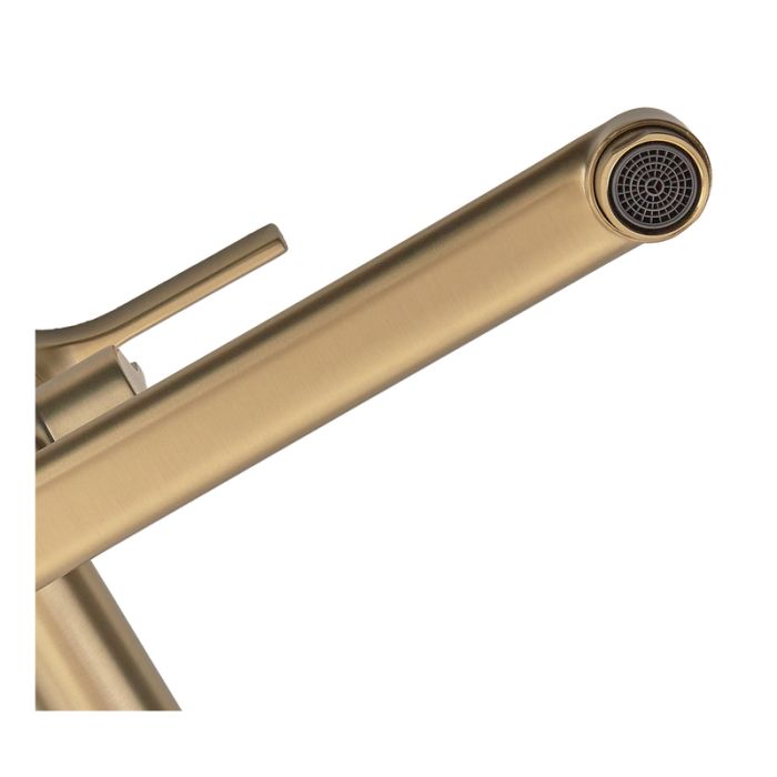 Душова колона зі змішувачем Zerix Rex-009-J Brushed Gold з нерж. сталі (Колір мат. золото) (ZX6125)