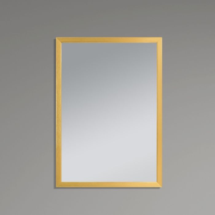 Дзеркало настінне Zerix FONTE MRZ09-60x85-Reverse GOLD прямокутне в золотій рамі (ZX6211)