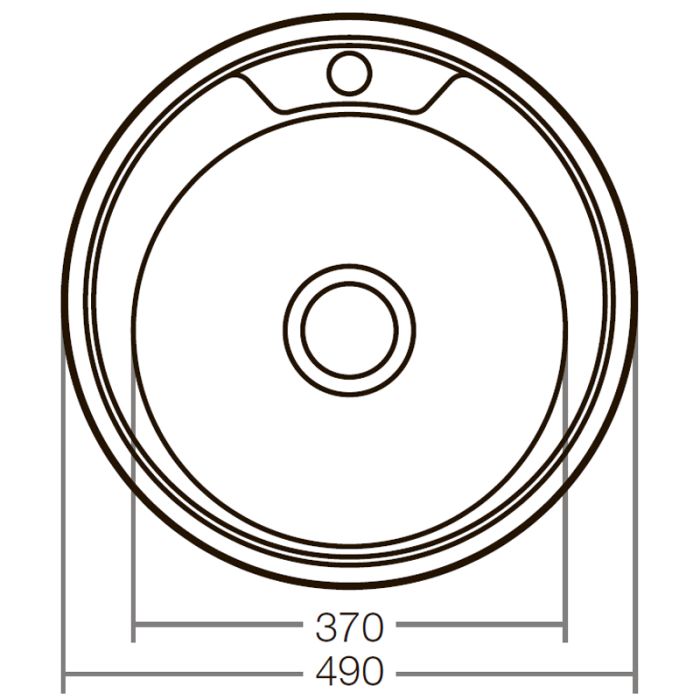 Мийка кухонна Zerix Z490-06-180E (Satin) (ZX1582)