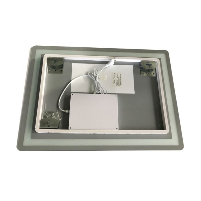 Дзеркало Zerix Sansa MR01-70x50-REVERSE з LED Touch, Anti-fog, димером, регулятором яскравості (ZX6050)