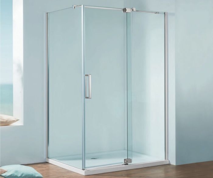 Душова кабіна без піддону Koer SR SC02-120x90x200-TR-01 прозоре скло Easy Clean 8мм, хром (KR5354)