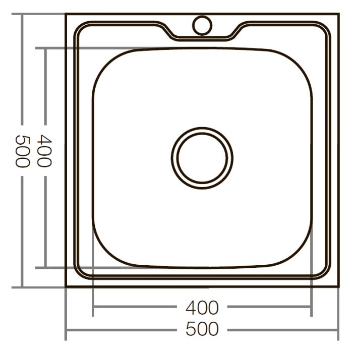Мийка кухонна Zerix Z5050-06-160MD (micro decor) (ZS0581)