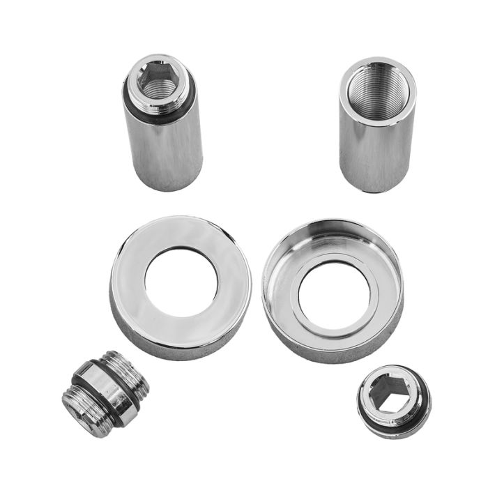 Комплект подовжувачів Koer KF.SET.06MF 1/2Fx1/2M хромований (KR5849)