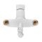 Змішувач для ванни PLAMIX OSCAR-006 EURO SET WHITE (зі шлангом, лійкою та кронштейном) (MX1895)