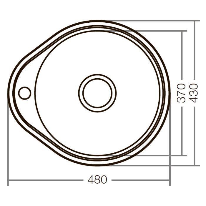 Мийка кухонна Zerix Z4843-08-180MD (micro decor) (ZS0568)