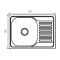 Мийка кухонна Zerix Z6350-08-180MD (micro decor) (ZS0572)