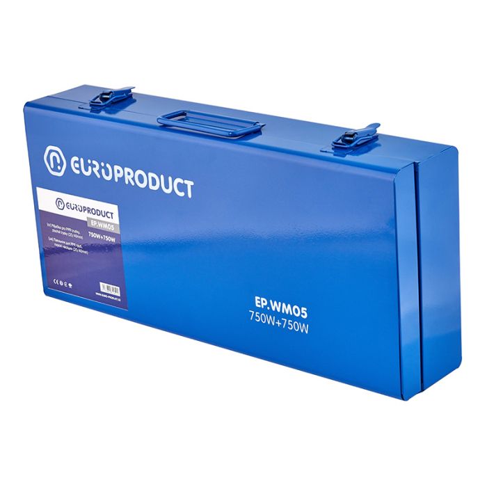 Паяльник Europroduct EP.WM05 для PPR труб (плоскі насадки) 20/40mm (EP6095)